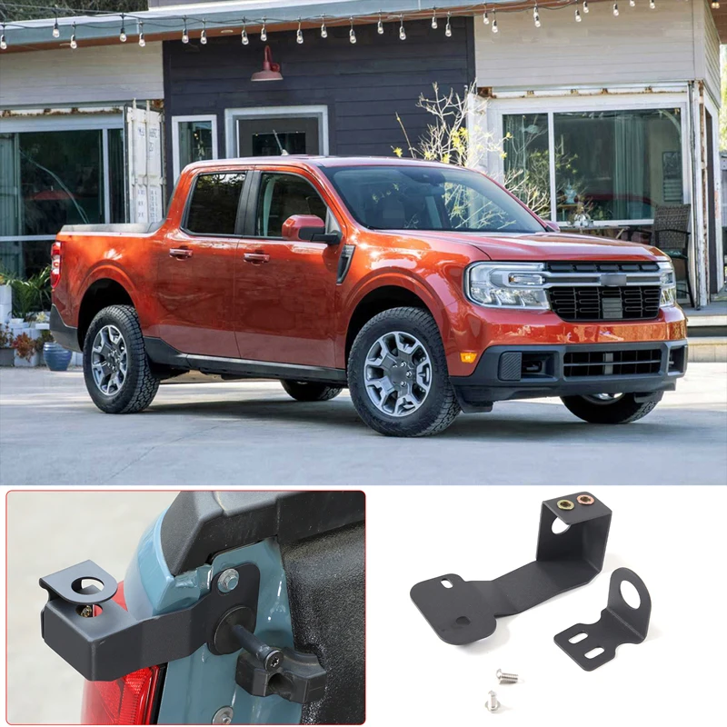 

For Ford Maverick 2022 Carbon Steel Black Car Trunk Rear Tailgate Antenna Bracket Base Car Accessories