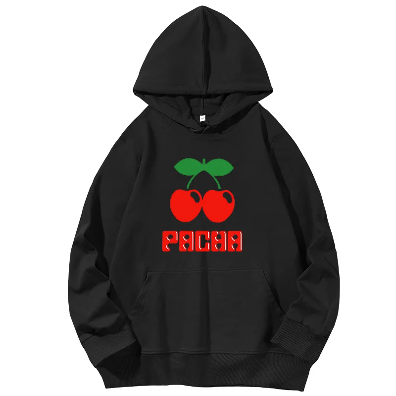 

Pacha Ibiza House Cool Dance Space Privilege White Island Unisex graphic Hooded sweatshirts cotton Spring Autumn Man sweatshirts