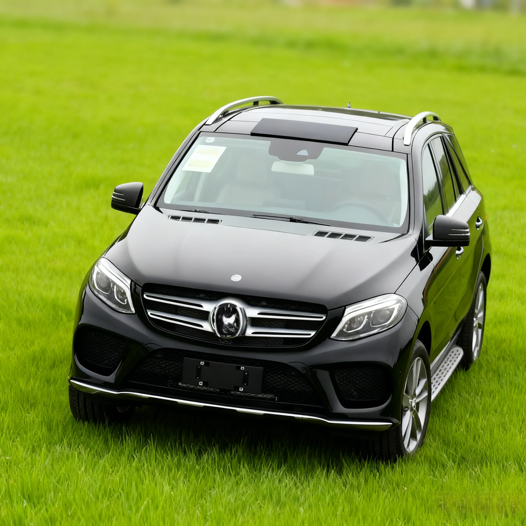 لمرسيدس بنز GLE W166 W292 2015-2019 سيارة الجبهة غطاء المصباح السيارات كشافات شفافة عاكس الضوء ضوء زجاج عدسة قذيفة #5