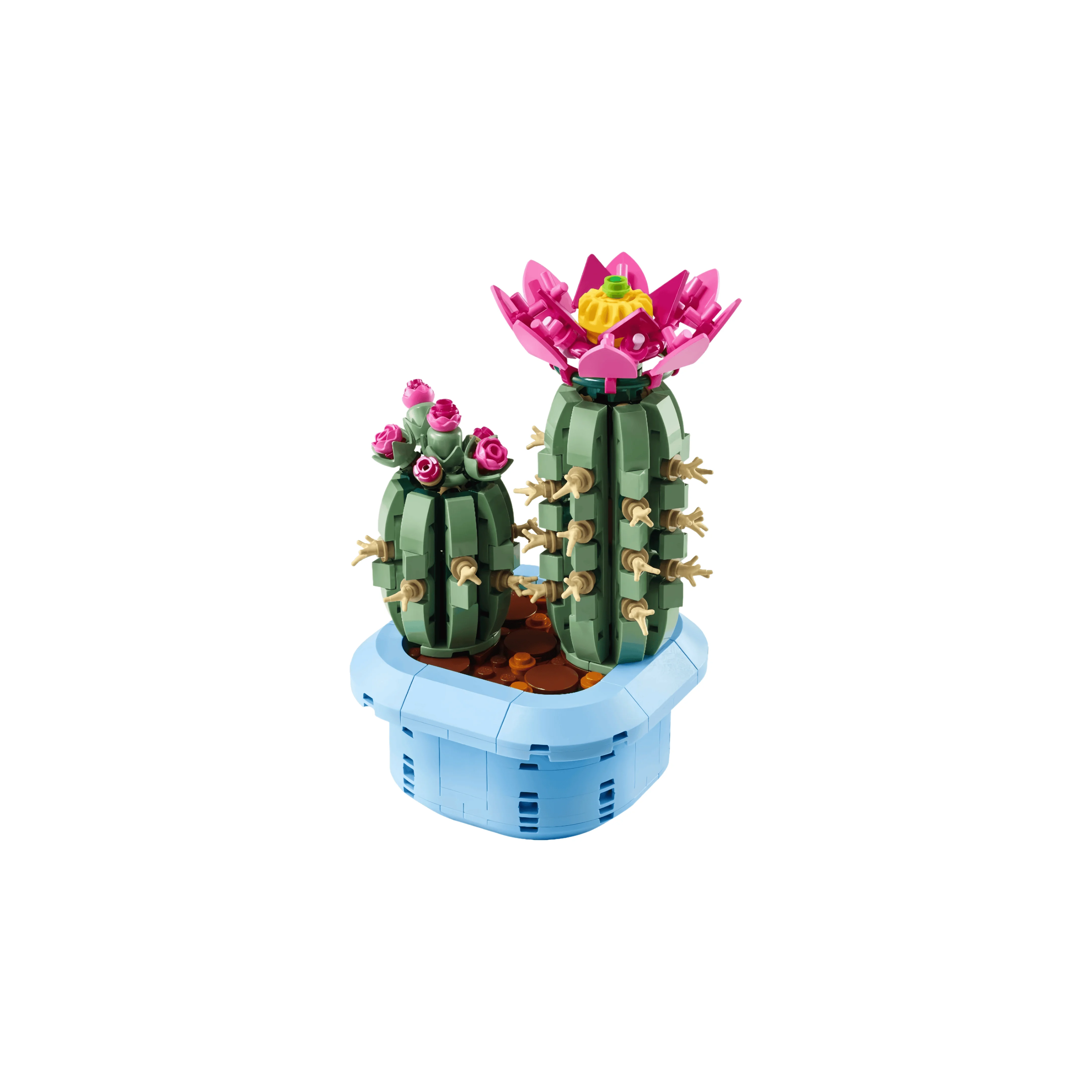 New 482PCS Diy Flower Plant Blooming Cactus man and women Puzzle Building Blocks Toy Ornament Gift - view 3