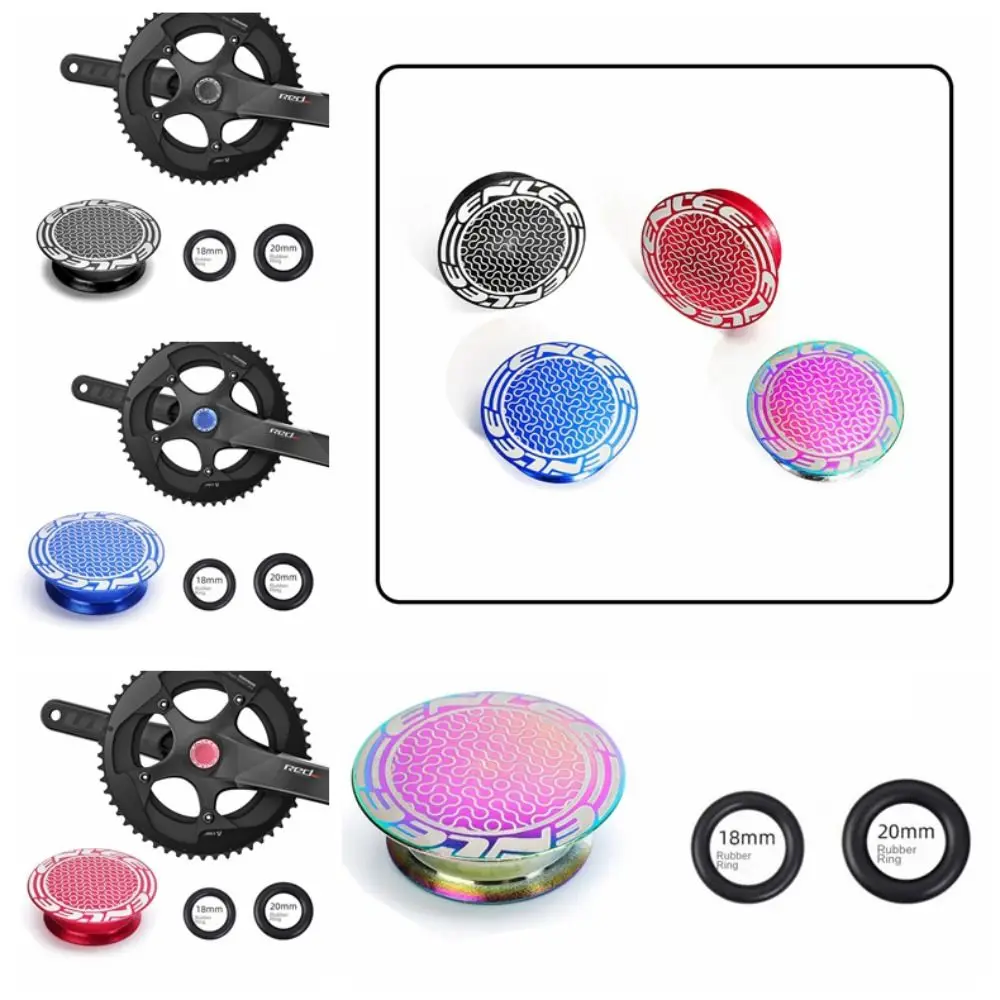 

Waterproof Bike Crank Dust Cap Rubber Ring Aluminum Alloy Bicycle Crankset Dust Cover Protective Integrated Road Bicycle
