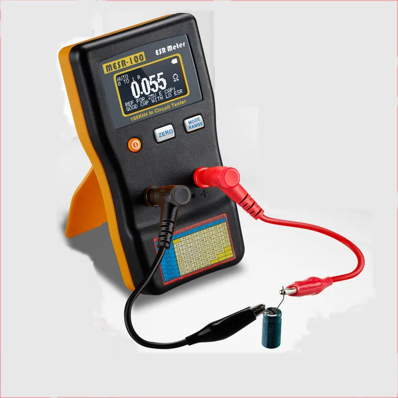 Imagem -04 - Medição Profissional Capacitor Resistência Capacitor Tester Circuit Esr Capacitância Ohm Meter Mesr100 M6013