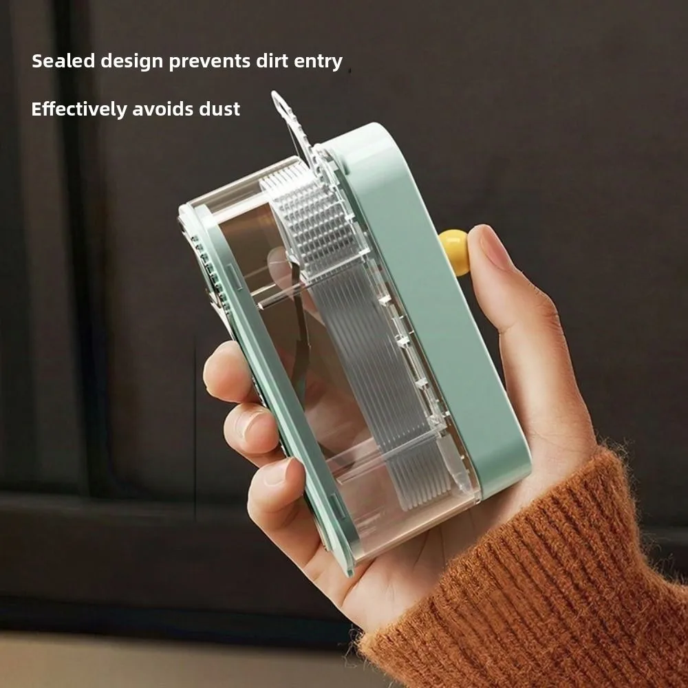 

Креативная автоматическая коробка для зубной нити в стиле поп, пылезащитная коробка для хранения палочек для нити, портативный многоразовый органайзер для палочек для нити