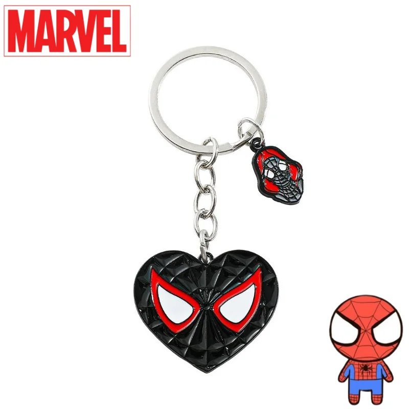 

Креативный товар Marvel «Железный человек и Человек-паук», крутой и милый аниме-мультяшный узор, модный портативный брелок из цинкового сплава