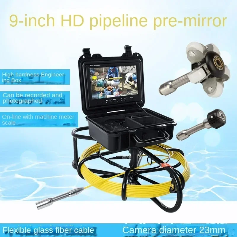 New Portable HD Waterproof Industrial Pipeline Inspection Camera, Rotatable Sewer Leak Detection & Dredging Repair Equipment
