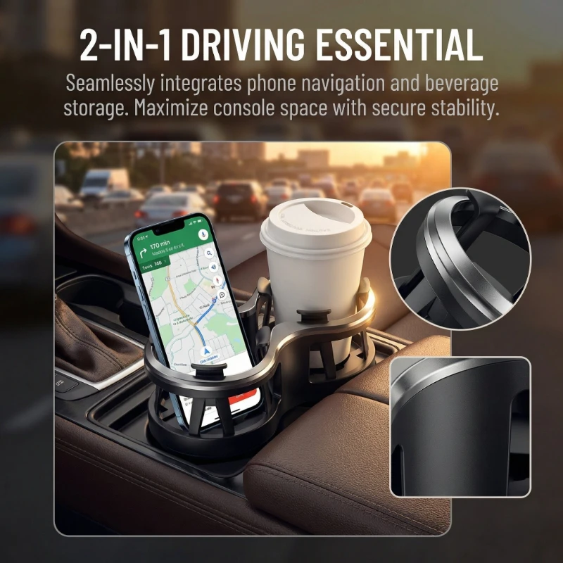 Multifunctional Car Water Bottle Holder Fixed Interior Bottle Holder Ashtray Holder Tea Cup Holder Beverage Rack Storage Rack