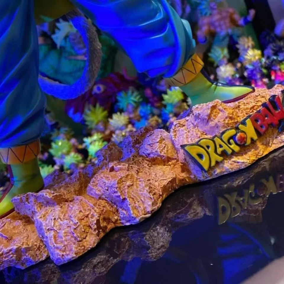 24 سنتيمتر لعبة دراغون بول Z سون جوكو الشكل DBZ سوبر سايان 5 أنيمي Ssj5 تمثال بولي كلوريد الفينيل تمثال تحصيل نموذج لسطح المكتب دمية هدية لعبة