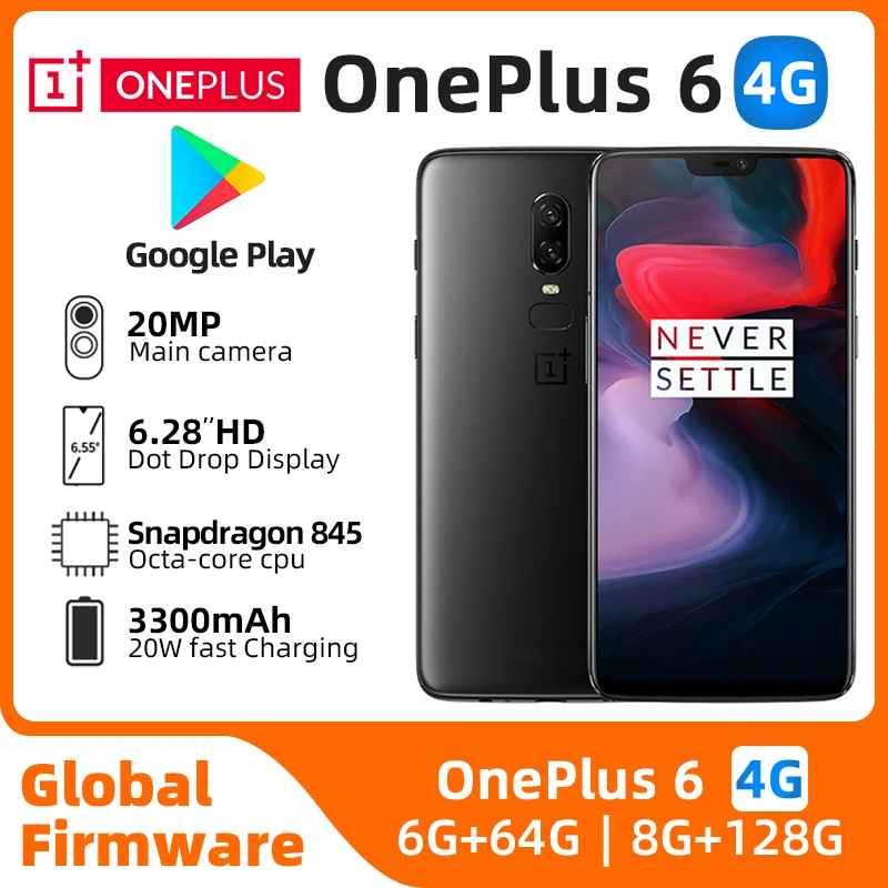 Oneplus 6 Mobile Phone 4G LTE 6.28