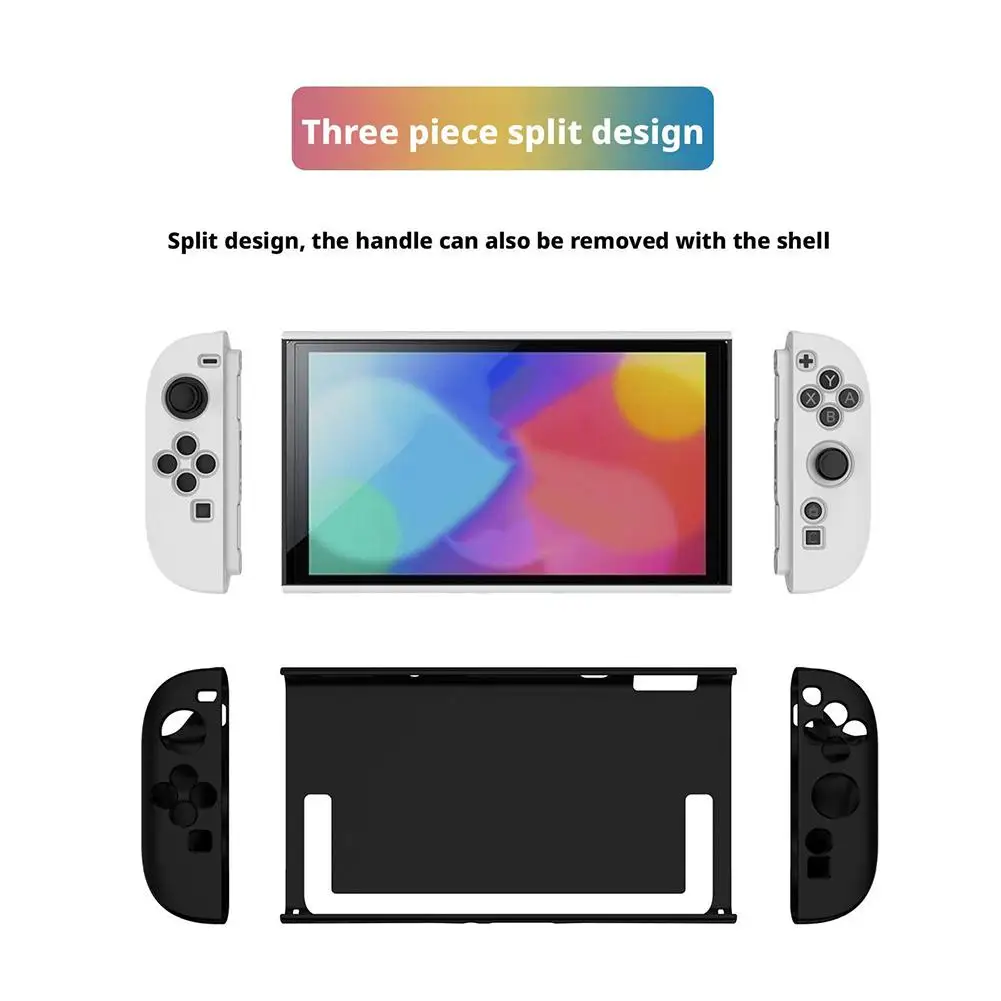 닌텐도 스위치 2 2025 케이스 커버 TPU 분리형 보호 케이스 NS 스위치 2 액세서리 스탠드 포함 편안한 그립 L8C5
