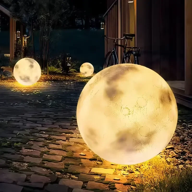LED Planet Spherical Light Floating Moon Lamp for Pool Waterproof Decorative Night Light Outdoor Garden Pond Water Feature