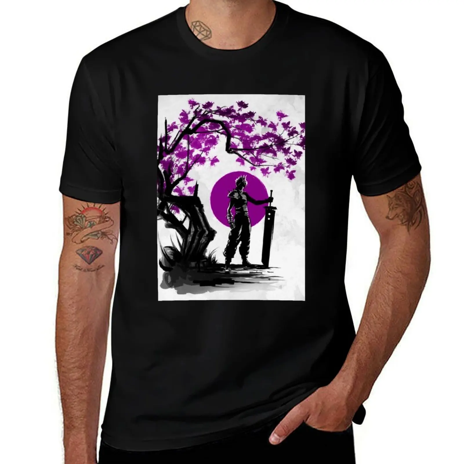 Cloud Strife - Japanese design T-Shirt Christmas Theme Tee Top