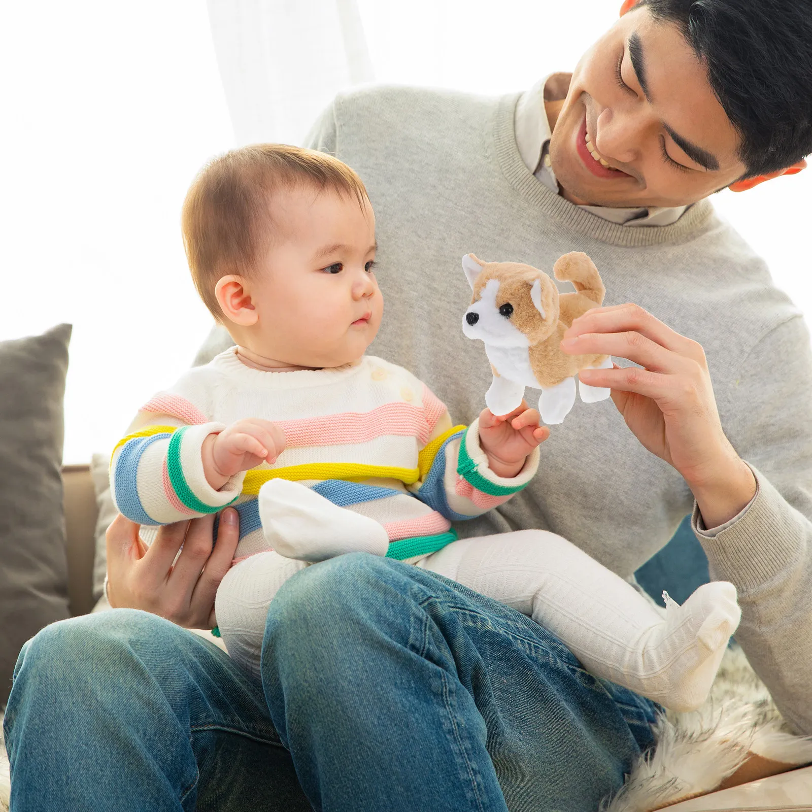 

Electric Simulation Dog Barking Walking Plaything Educational Cognitive Children Interactive Walking Dog Plaything