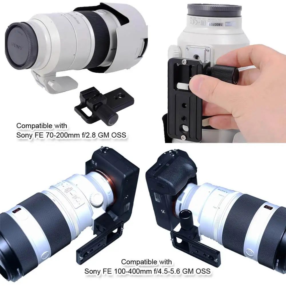 iShoot Tripod Mount Ring Base Lens Collar Replacement Foot for Sony FE 100-400mm f/4.5-5.6 GM OSS