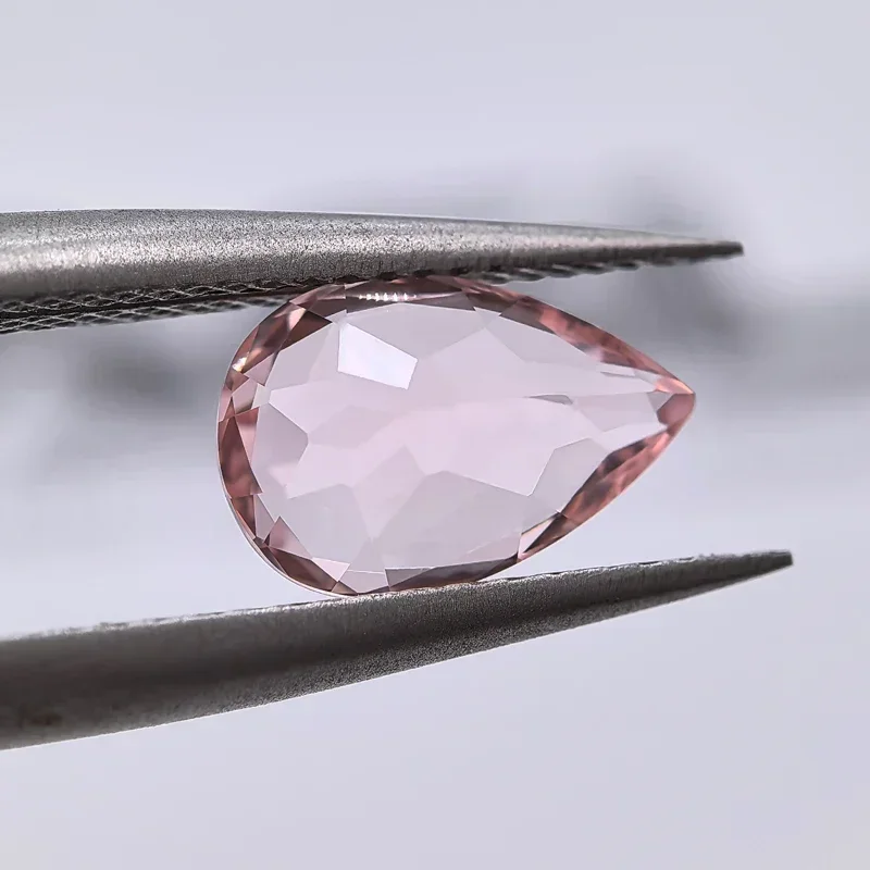 Top Lab Grown Sapphire Morgan Pink Color Pear Shape VVS1 Charms DIY For Jewelry Making Materials Selectable AGL Certificate