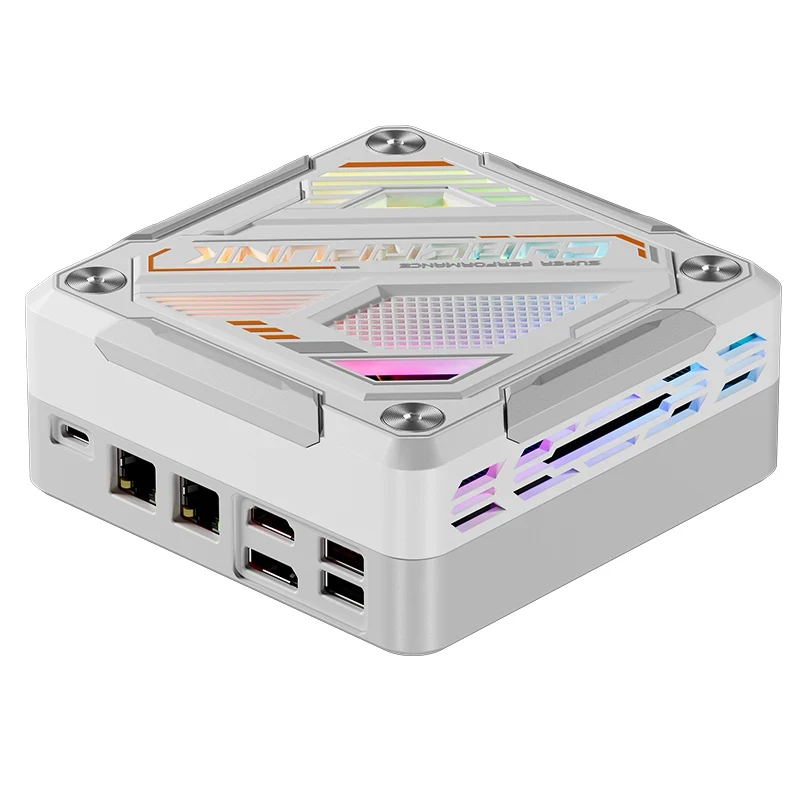 Mini PC de jeu avec éclairage coloré AMD, Ryzen 7, Cyberpunk P1 11, DDR5, 5600MHz, 2.5G, 2 LAN, ordinateur de bureau, WiFi 6, 8845HS, 7840HS