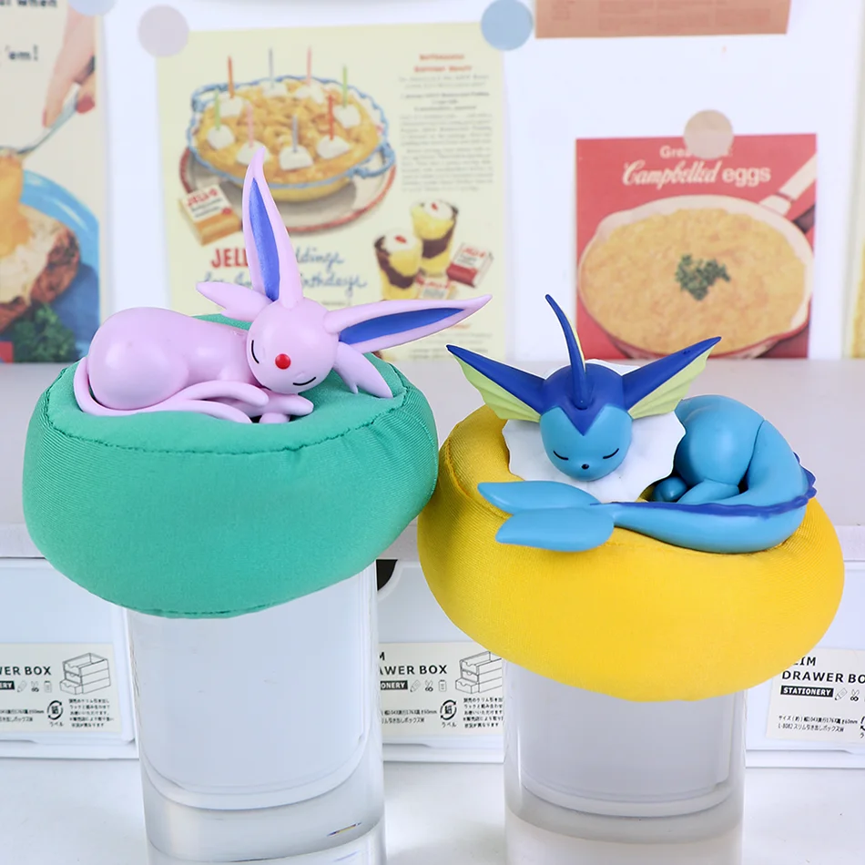 Anime Pokémon Blind Box Eevee Familie Schlaf-Serie Figuren 1-9 Stück Eevee Schlaf-Serie Handpositioniertes Spielzeug Geschenk für Freunde – Detail 7