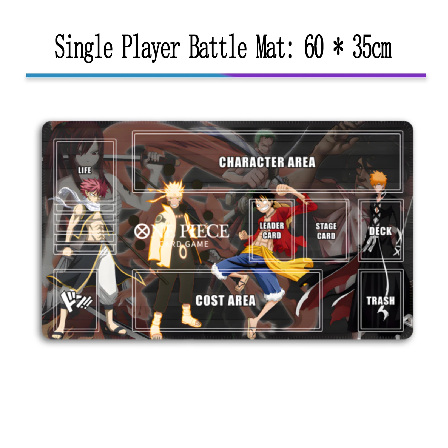 

60*35cm OPCG One Piece Game Card Playmat Battle Against Luffy Hancock Nami Yamato Hobbies Collection Toy Gifts ﻿