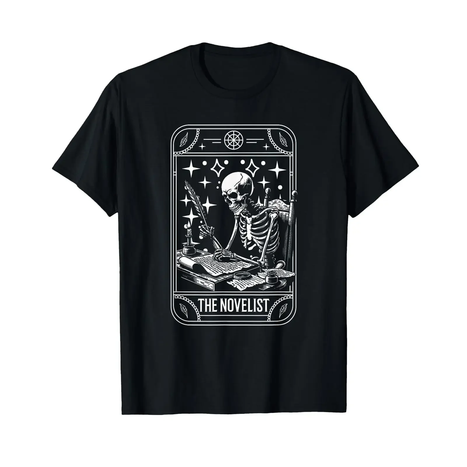 Author Literature Poet Book Writer T Shirt Black S vintage Washed Stretched designer clothes streetwear Comfortable Versatile