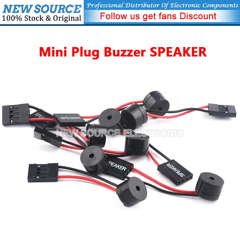 (5-20PCS) Mini Plug Speaker For PC Interanal BIOS Computer Motherboard Mini Onboard Case Buzzer Board Beep Alarm DIY New Source