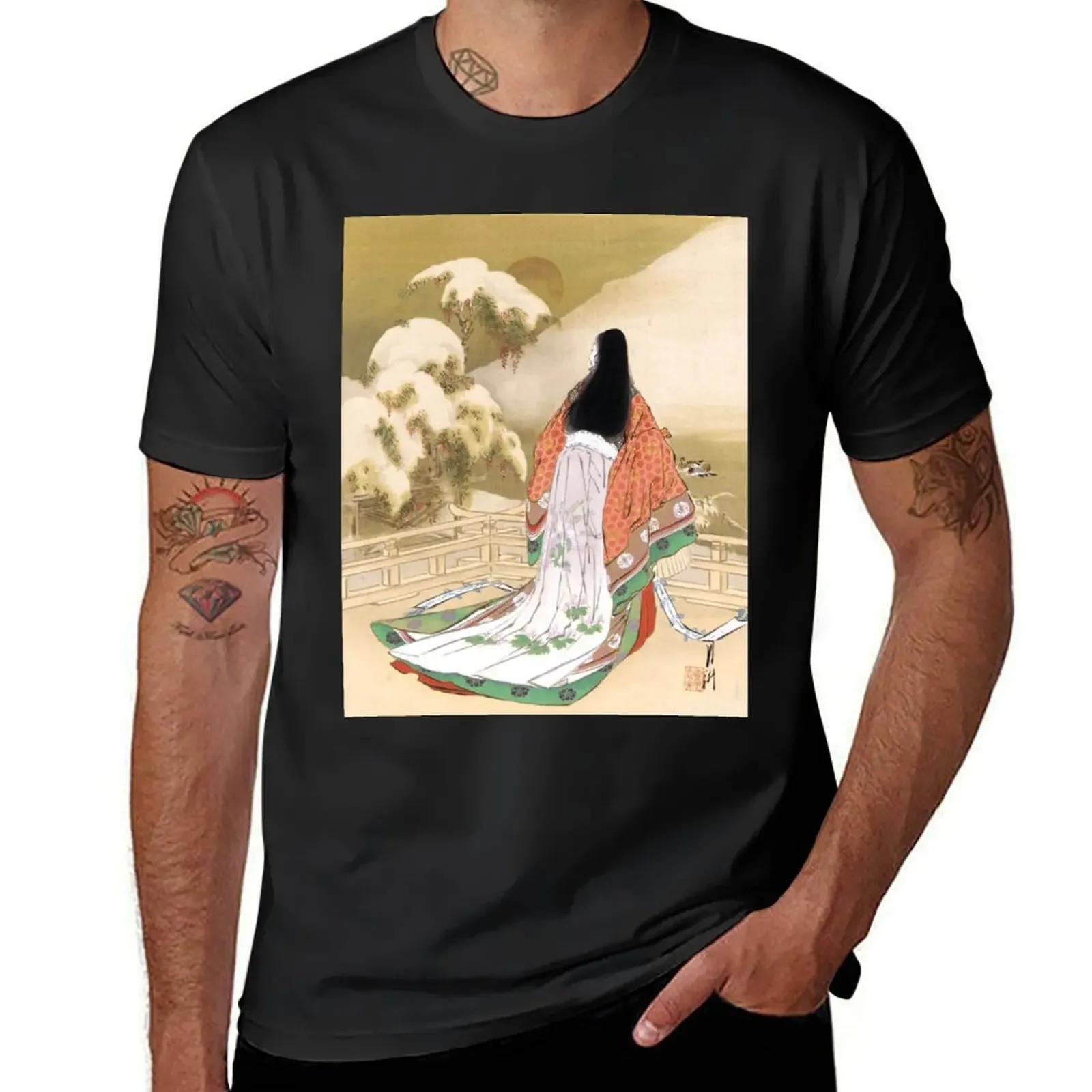 Vintage Ukiyo-e Poster by Ogata Gekko T-Shirt summer clothes tees designer t shirt men