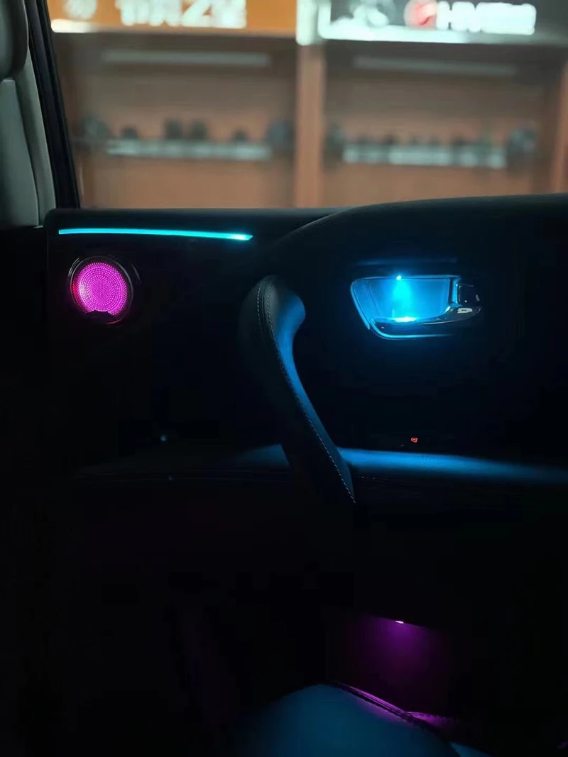 Replace Car Interior Ambient Light For NISSAN patrol Y61 Y62 2014 2015 2016 2019 inter decorate light button control style