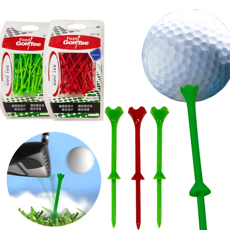 Golf Tees 30 Pcs/Box 83mm Fixed Height Enhance Stability High-Quality Material Durable Gift For Golfers Golf Step Down Tee