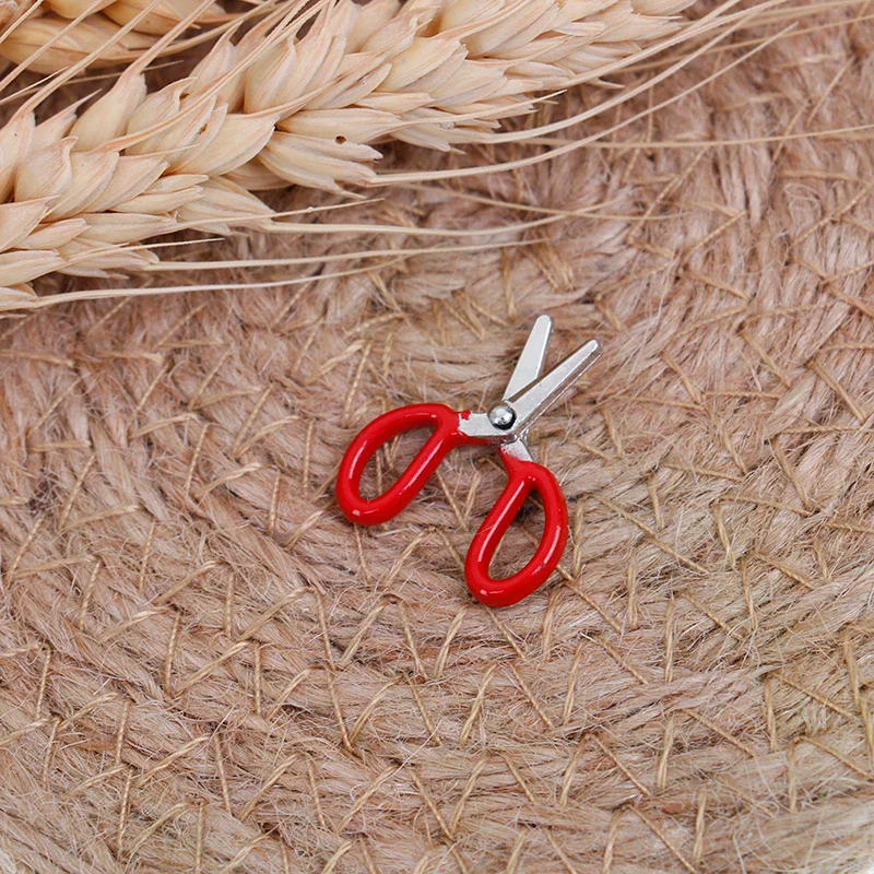 1/2/3/4/5Pcs Dollhouse Miniatures Metal Sewing Scissors Furniture Toy Mini Metal Scissors Simulation Crafts Toys Accessories