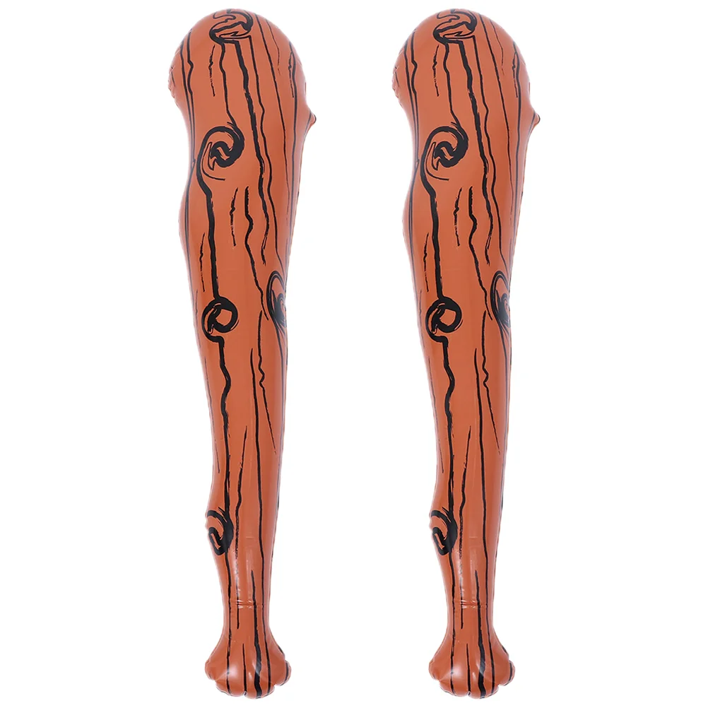 2 Pcs Football Keychain Inflatable Baseball Bat Cheering Supplies Handheld Party Favors