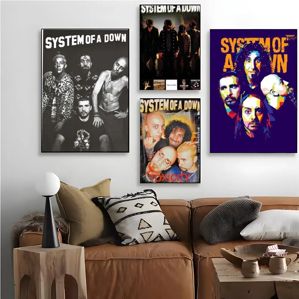 System of A Down Poster Poster aesthetics printed materials wall art retro paintings home dormitory gas station wall decoration