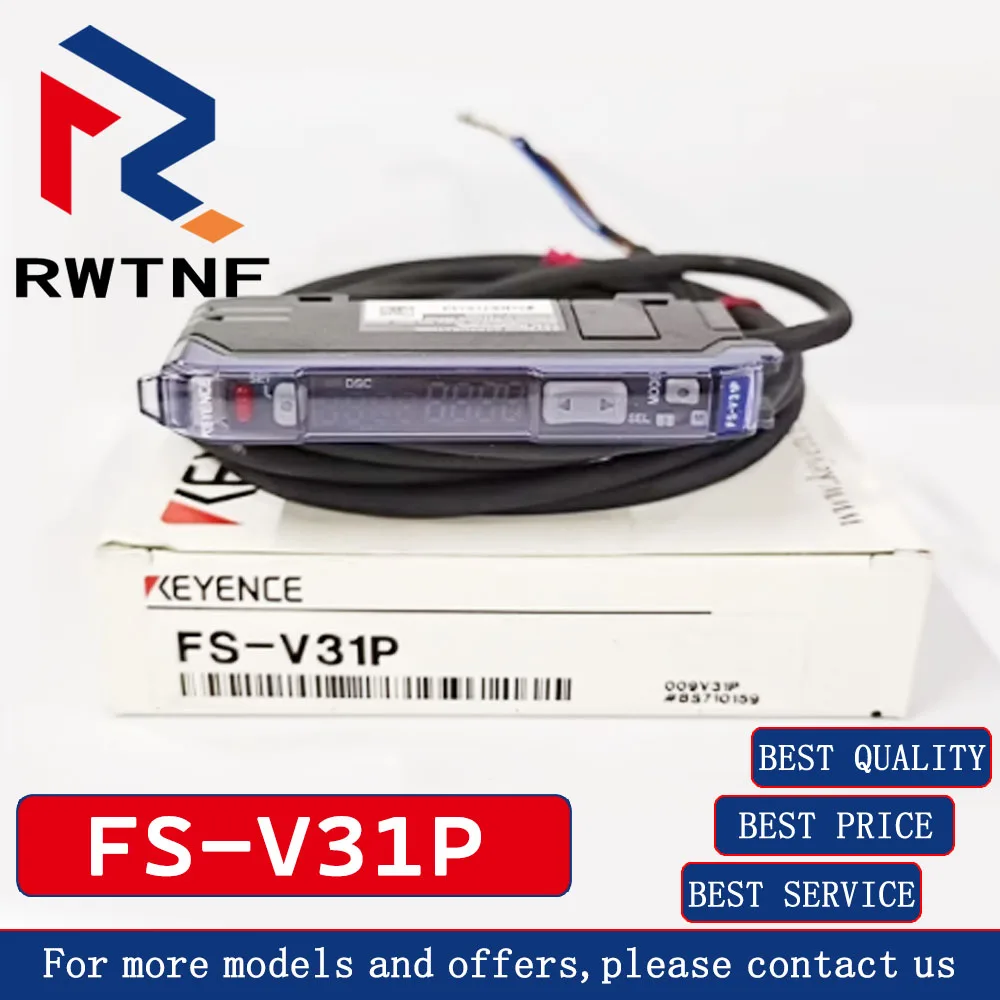 

Brand New Genuine FS-V31P KEYENCE PNP fiber optic sensor, dual-display digital fiber amplifier