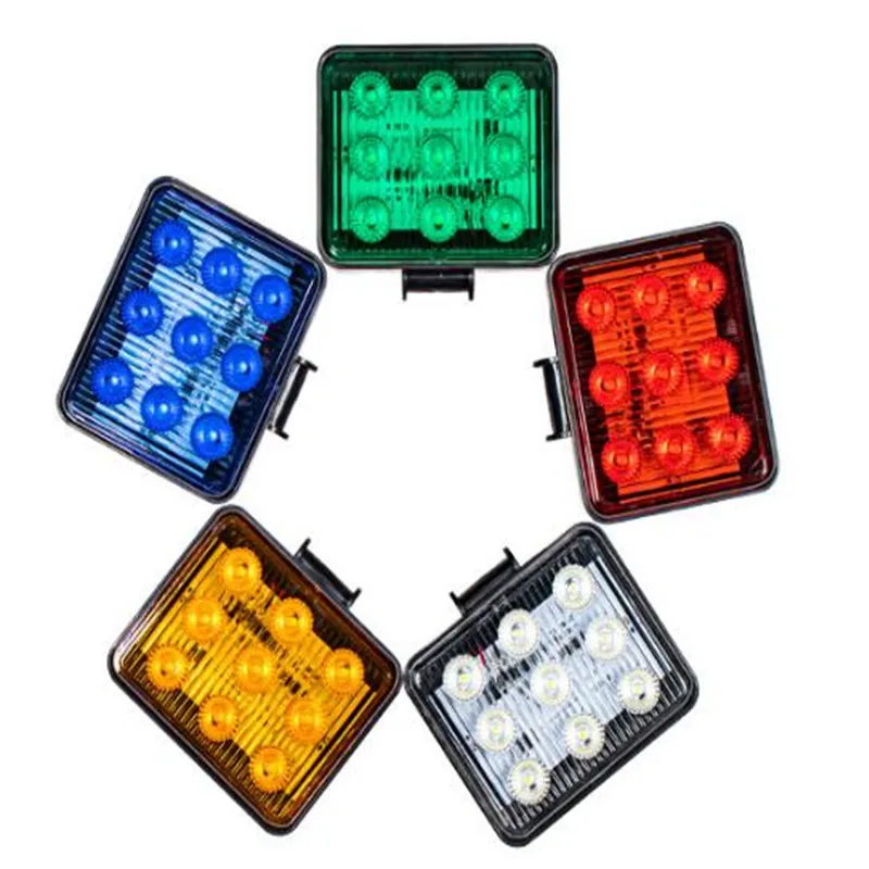 DC12-80V 9Leds car warning lights,Universal pickup truck Led emergency lights,trailer RV Led Taillight,waterproof