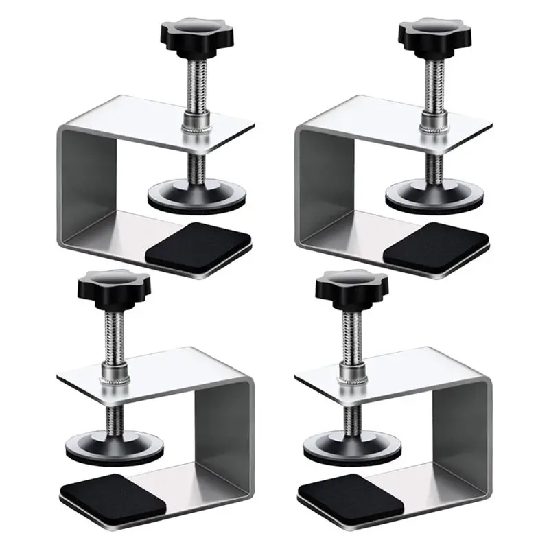 

AB41-For Tables Mount Front Drawer Jig 4Pcs Drawer Fixing Clips, Steel Clamps For Woodworking,Cabinet Installation Tools