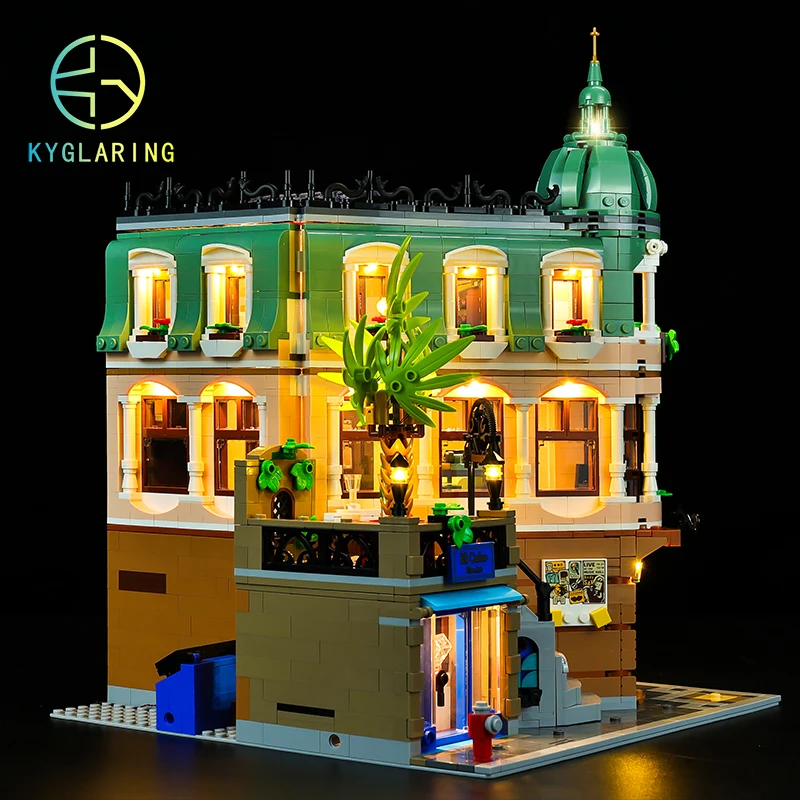 Kyglaring Led Lighting Set DIY Toys for Creator Expert 10297 Boutique Hotel Collectible Toys Lamp Kit(Only Light Kit Included)