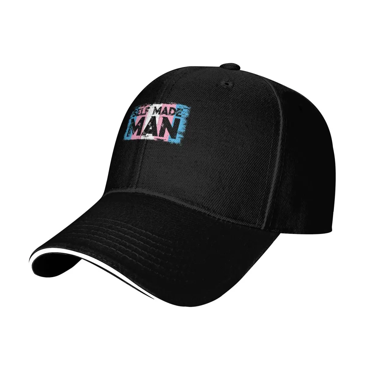 Self Made Man Transman LGBT Trans Pride Flag Gift Baseball Cap Men Women Casual Summer Sport Sun Cap