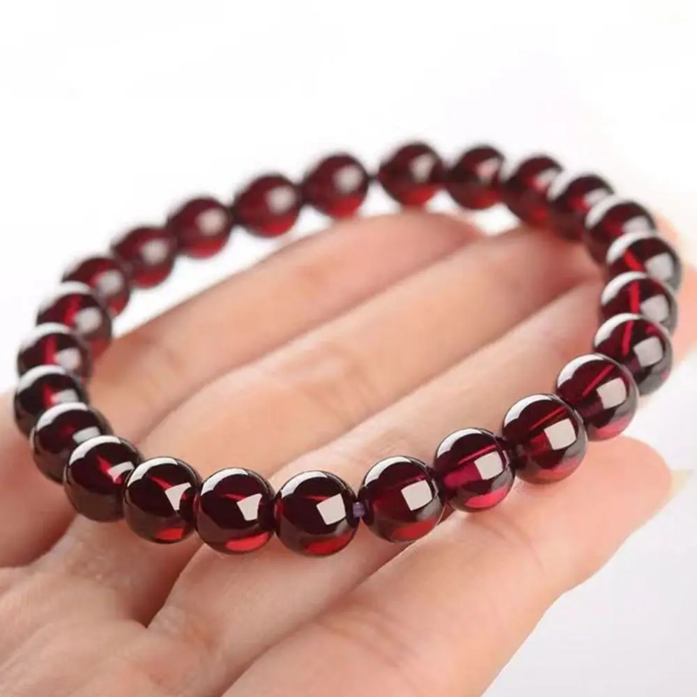Fashionable Flower Red Beaded Bracelet Calabash Fish Lucky Pendant Bracelet Wrist Adornment Delicate Beads Bangles Gift