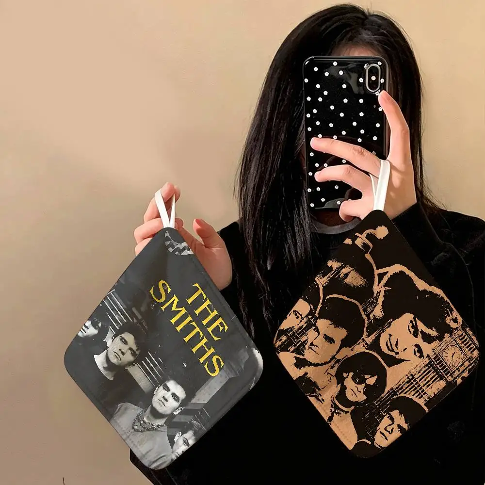 Indie Rock Band The Smiths Polyester Cotton Hanging Kitchen Towel, Skin Friendly Hand Wiping Towel for Hotel Cafe Household
