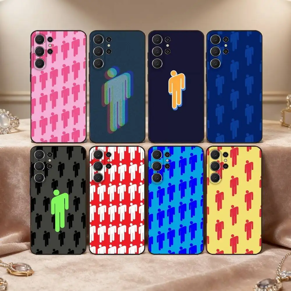 1 funda de teléfono Fashion Hit Me para Samsung S26,S25,24,23,22,30,21,10,9,Ultra,Plus,Lite,FE, funda negra suave