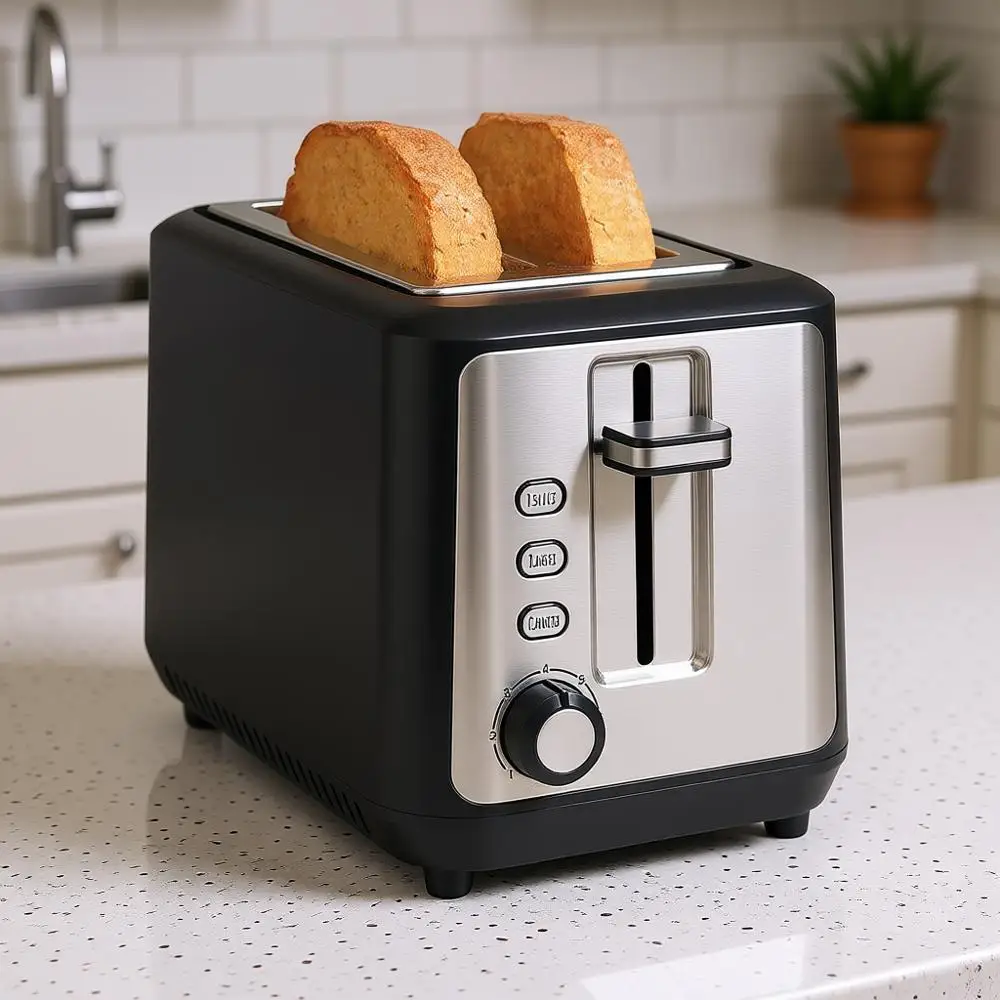 

2 Slice Slot Toaster with Extra Long & Wide Slots, Sure-Toast Technology, Shade Selector with 7 Levels, Bagel Setting, Matte Bla