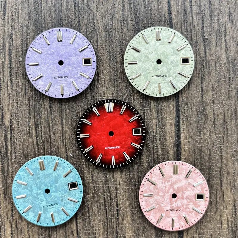 

Watch Parts 28.5mm GS Style Lavender/Pink/Green/Ice Blue Sterile Watch Dial Suitable For NH35/36 Automatic Movement