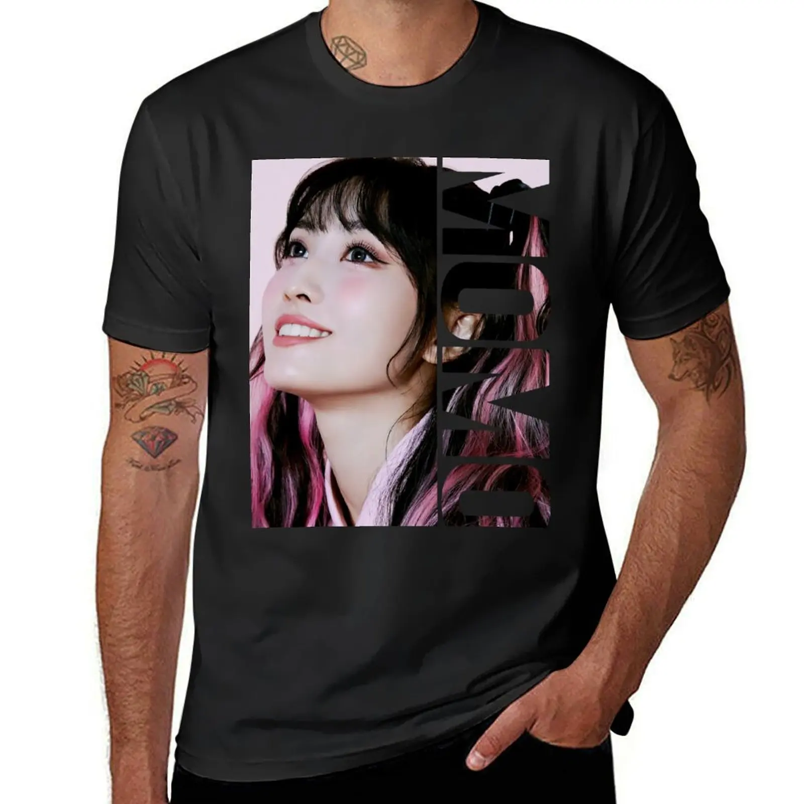 Hirai Momo T-Shirt vintage clothes anime clothes customs design your own mens graphic t-shirts