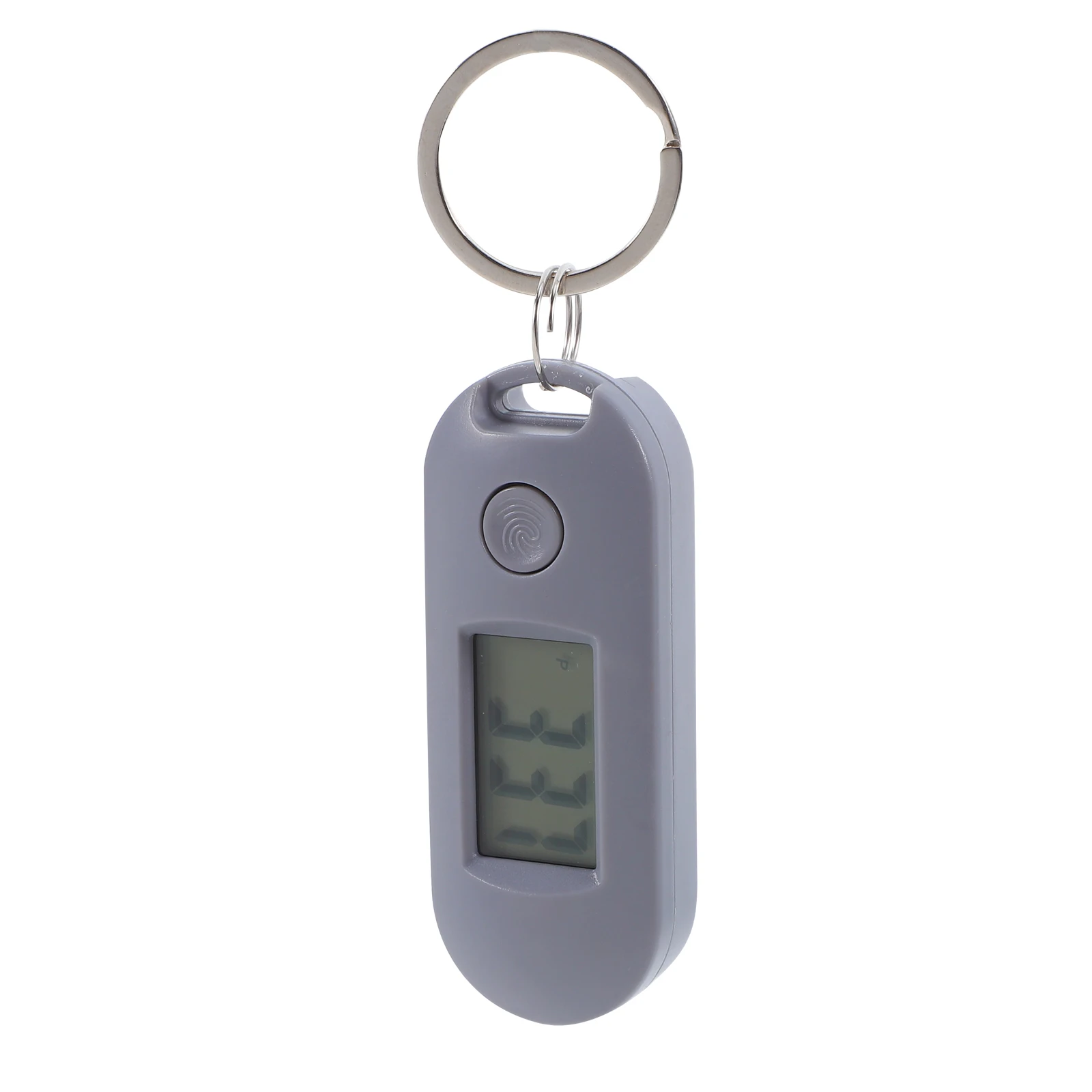 

Electronic Watch Keychain Plastic Hanging Students Mute Digital Candy Color Silent Exam Portable Backpack Accessory Gray