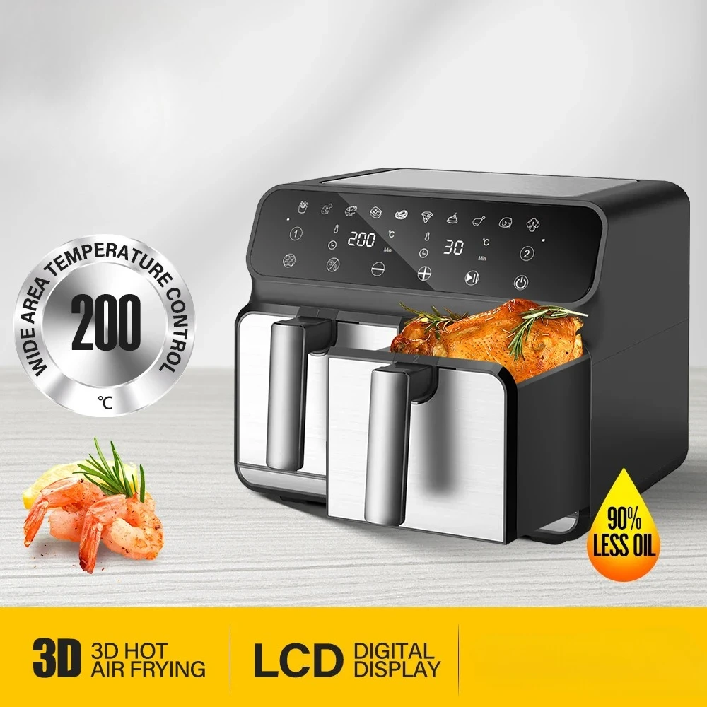 Horno Eléctrico Doble Inteligente de Alta Calidad con Pantalla Táctil y Función de Freír al Aire, Precio al por Mayor