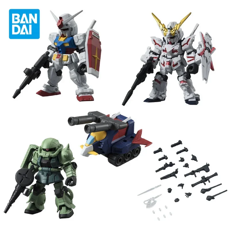 Bandai Original Gundam Model Kit Anime Figure MOBILE SUIT ENSEMBLE Gashapon Action Figures Collectible Dolls Toys Gifts for Kids