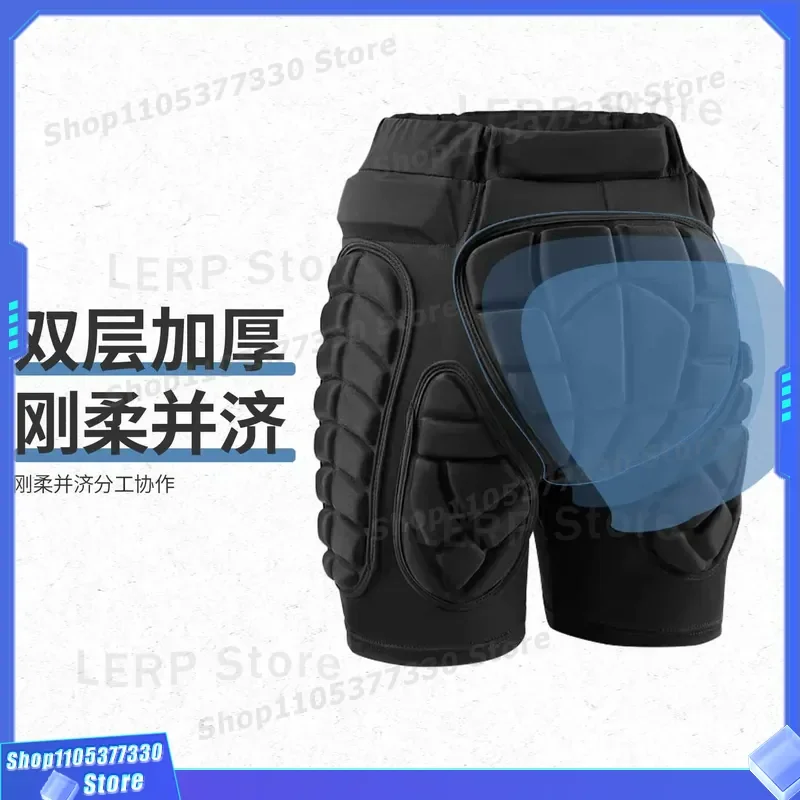 EVA Hip Pads for Skiing Roller Skating Ice Skating Anti Drop Protective Gear Easy Wear Butt Shorts with Knee Protection