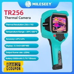 Mileseey TR256 256*192 Infrared Thermal Camera Imager -20℃-500 ℃ Six Color Palettes Auto Focus Temperature High Precision