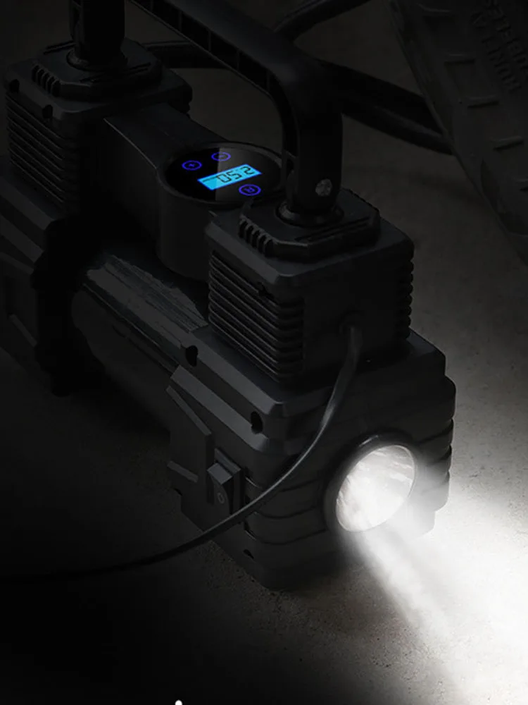 12 فولت 150PSI مضخة إطارات السيارة مع مصباح ليد منفاخ إطارات السيارة مع مقياس الضغط الرقمي الثقيلة ديلوكس ضاغط هواء محمول