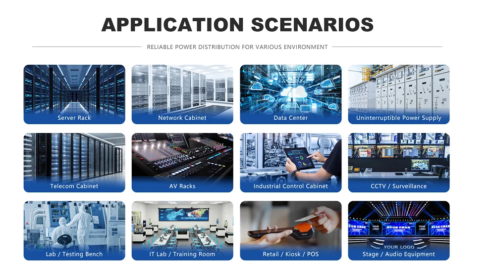 SNMP/الويب التحكم 8-Port PDU الذكية قابلة للقفل IEC C13 التبديل المغناطيسي الهيدروليكي في الوقت الحقيقي معدات توزيع الطاقة الحالية #6