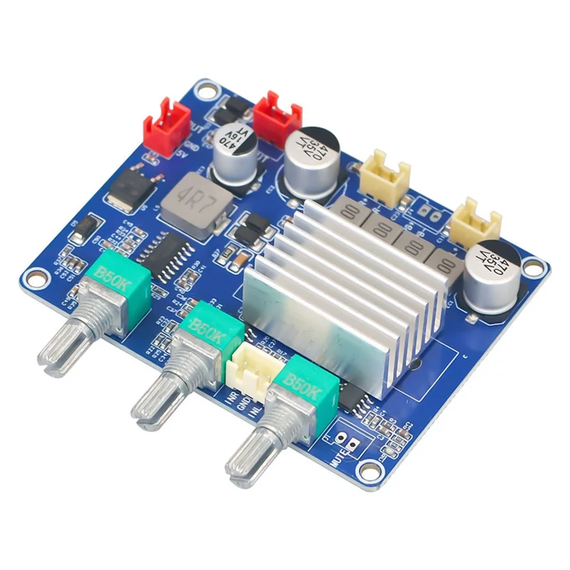 A25P 2X 50W Amplifier Board TPA3116 Amplifier Board Dual-Channel 2X 50W High-Power High-Fidelity Audio Module DC12-15V