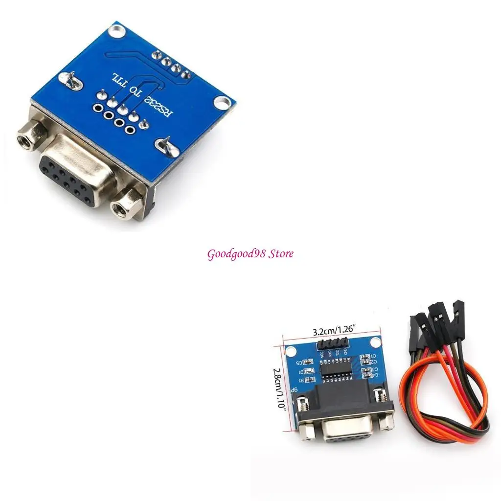 MAX3232 RS232 to TTL Serial Port Converter Module DB9 Connector MAX232 For DB9 Converter Module Board Equipment 