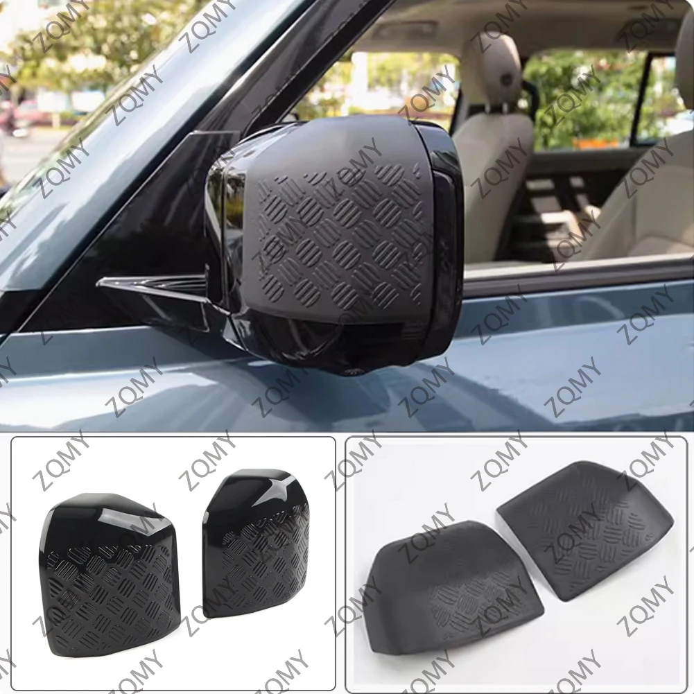 

2pcs Car Exterior Rear View Mirror Cover Trim For Land Rover Defender 90 110 130 2020 2021 2022 2023 2024
